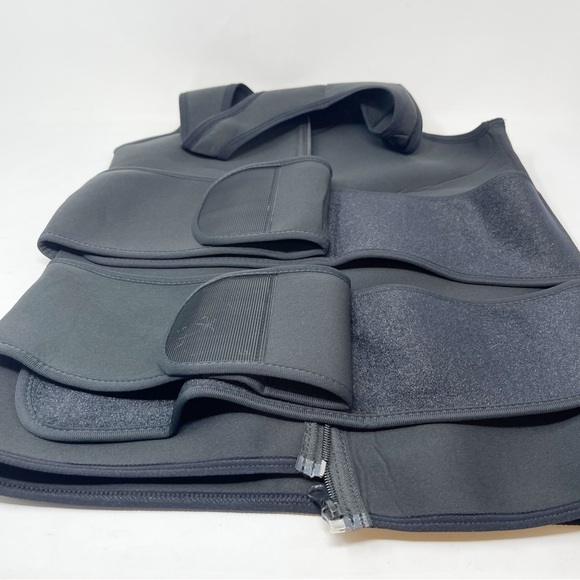 CIMKIZ Women’s Black Neoprene Blend Sauna Fitness Vest Waist Trainer Size Small - Picture 8 of 11